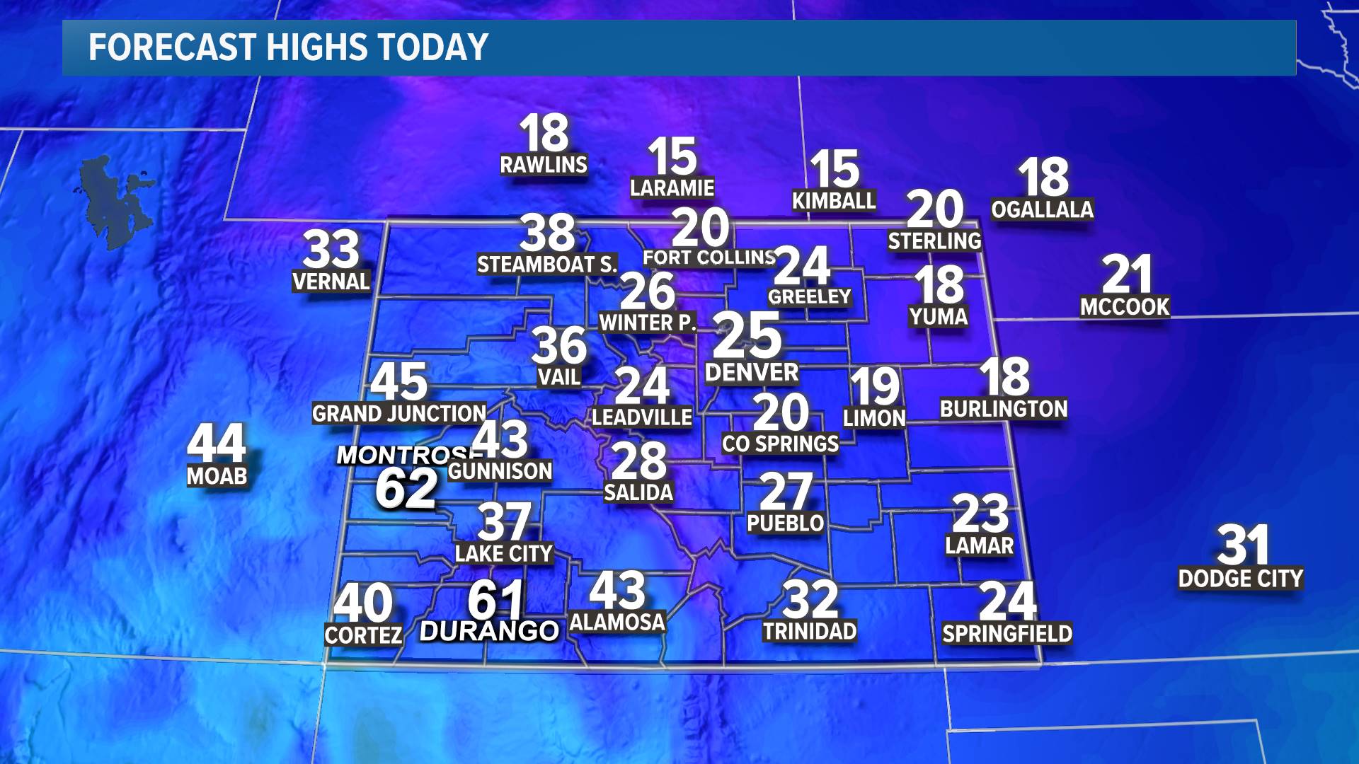 Regional Highs Today